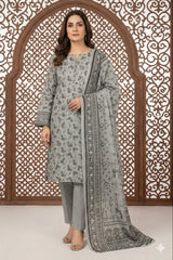 Dr Haris Unstitched 3 Piece Printed  Lawn Vol-04 Suit-DRP-036