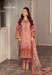 Asim Jofa Aira & Asra Pret Ajarp-08 Printed Jacquard Stitched 3 Pcs