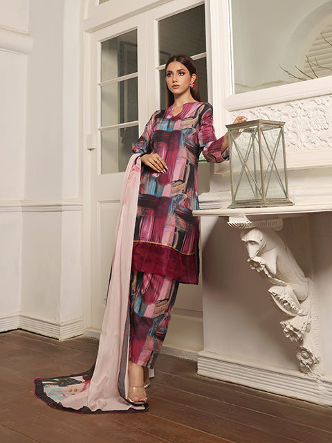 Floret By Nazmina Premium Swiss Lawn Collection'2025-Limerence (LD-08)