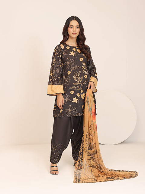 Floret By Nazmina Premium Swiss Lawn Collection'2025-Whispering Willow (LD-18)