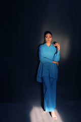 TNG Veena Co-Ord Set (Ice Blue) Collection'2024