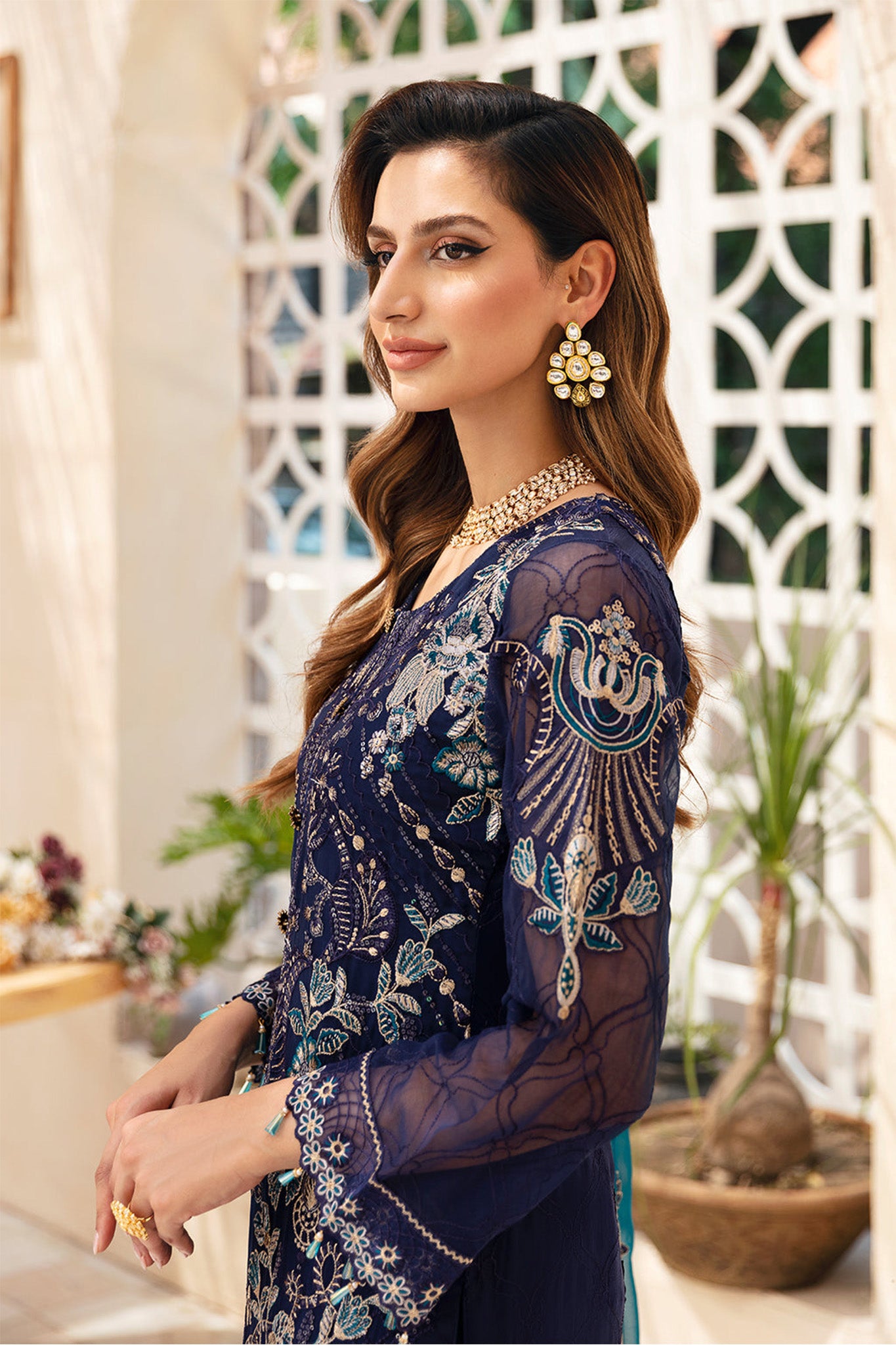 Chevron By Ramsha Unstitched 3 Piece Luxury Chiffon Vol-09 Collection'2024-A-903