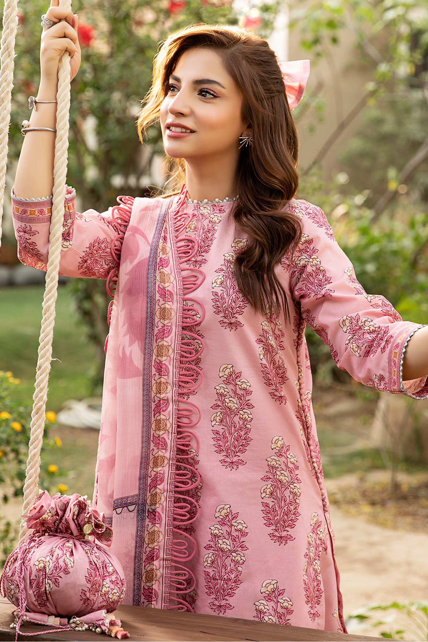 M.Basic by Maria B Unstitched 3 Piece Eid II Lawn Collection'2025-MB-908-A