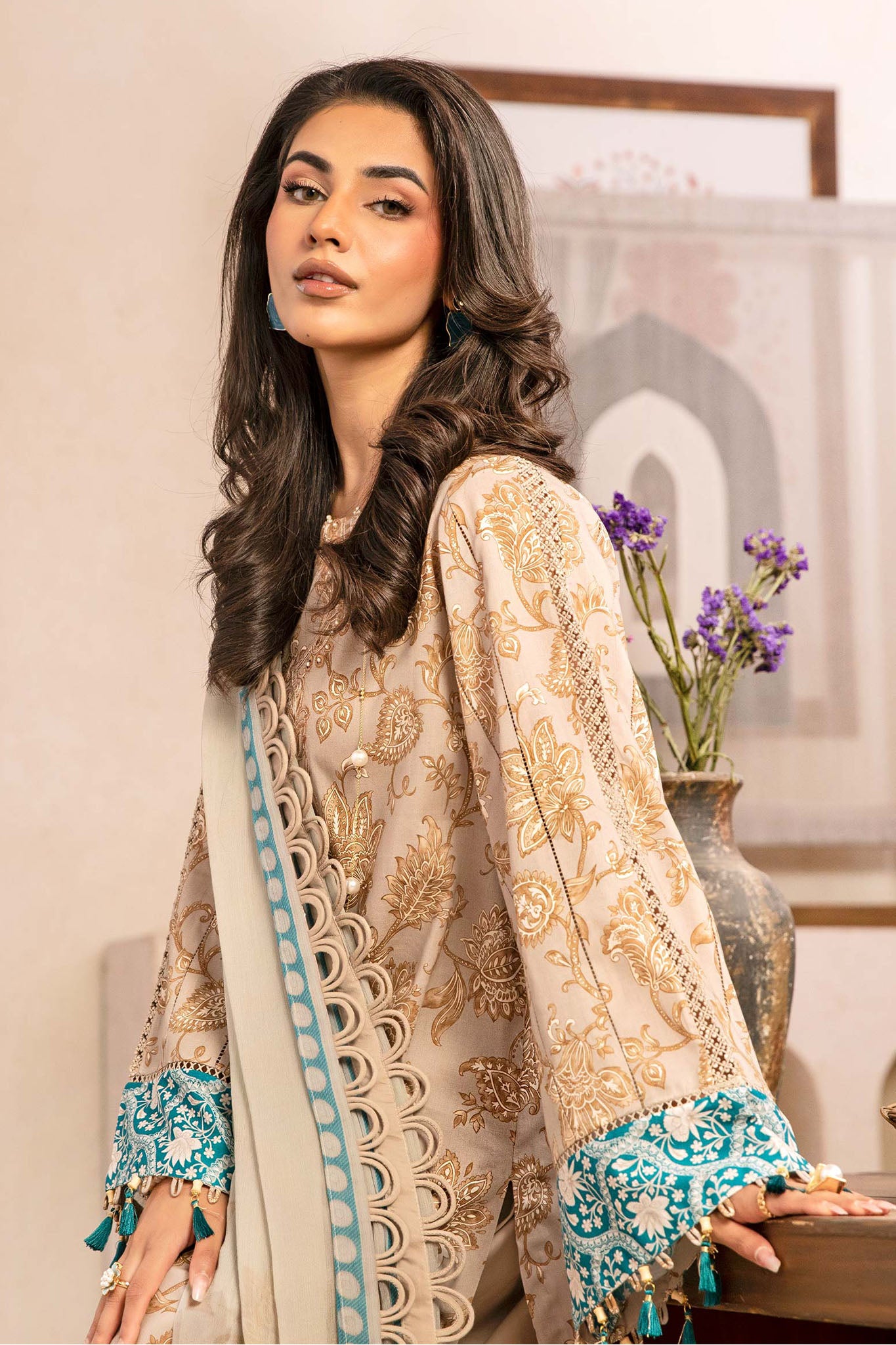 M.Basic by Maria B Unstitched 3 Piece Eid II Lawn Collection'2025-MB-909-B