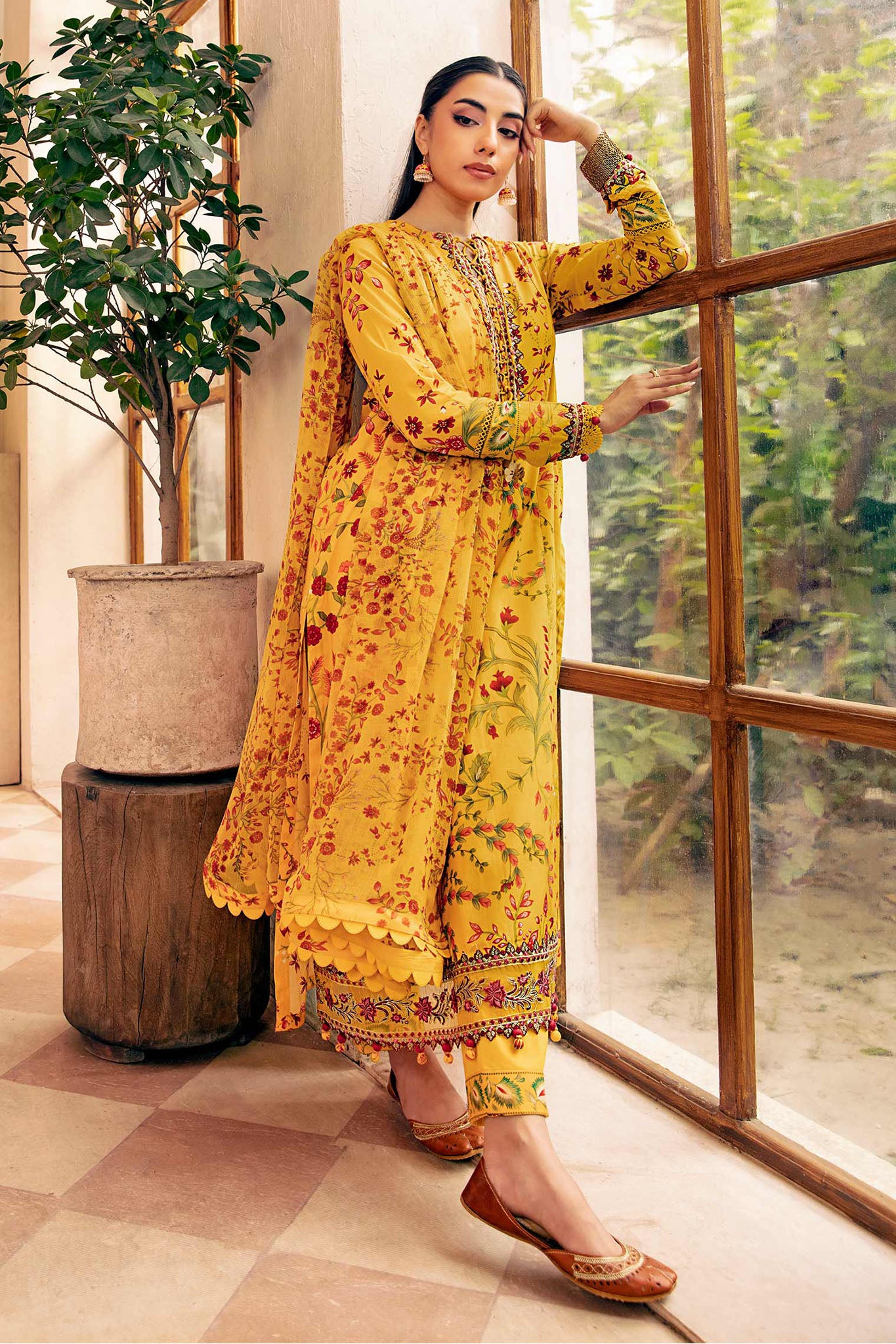 M.Basic by Maria B Unstitched 3 Piece Eid II Lawn Collection'2025-MB-912-A