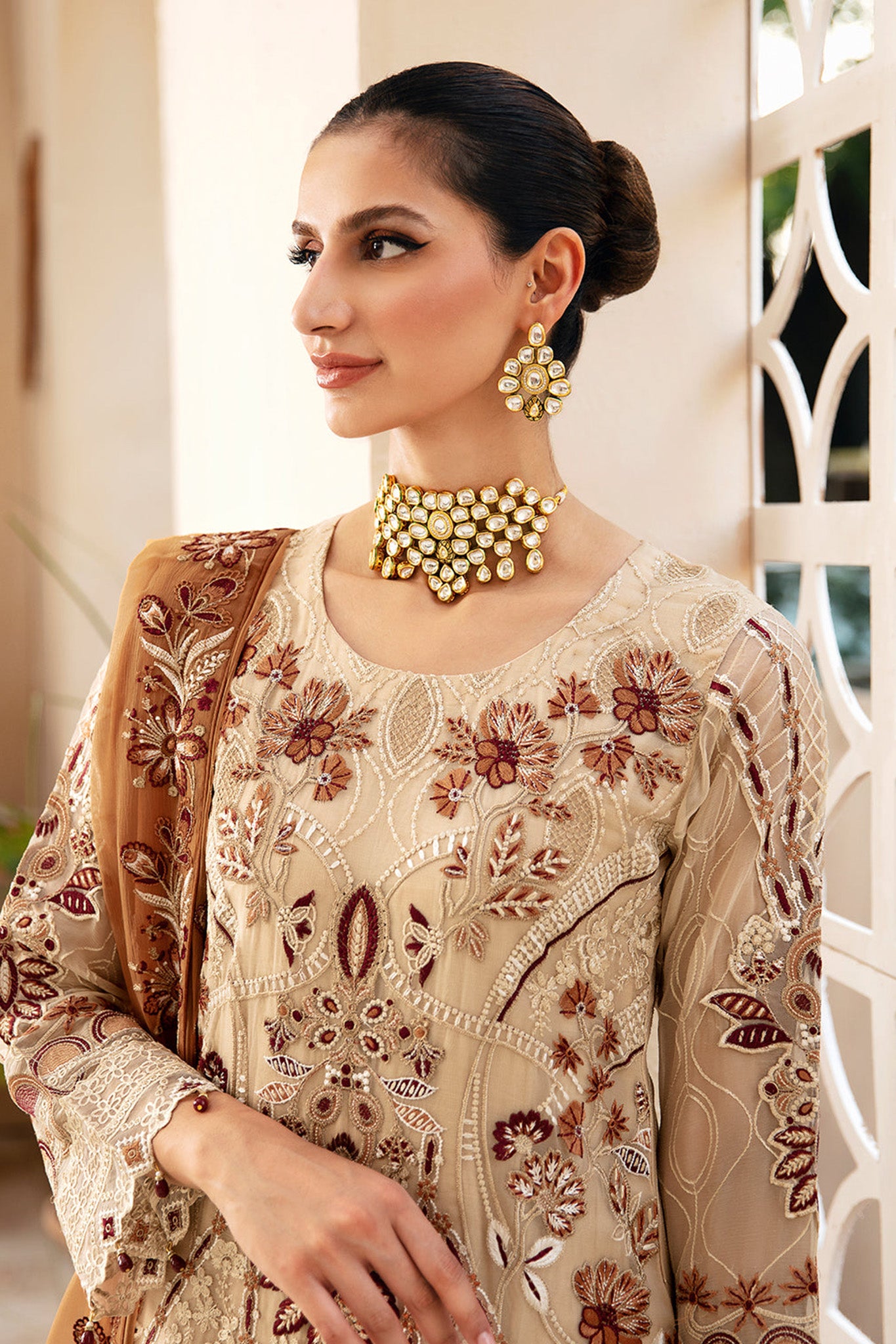 Chevron By Ramsha Unstitched 3 Piece Luxury Chiffon Vol-09 Collection'2024-A-912