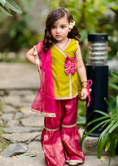 Modest Stitched 3 Piece Toddlers Formals Suit-Geet