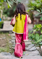 Modest Stitched 3 Piece Toddlers Formals Suit-Geet