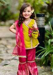Modest Stitched 3 Piece Toddlers Formals Suit-Geet