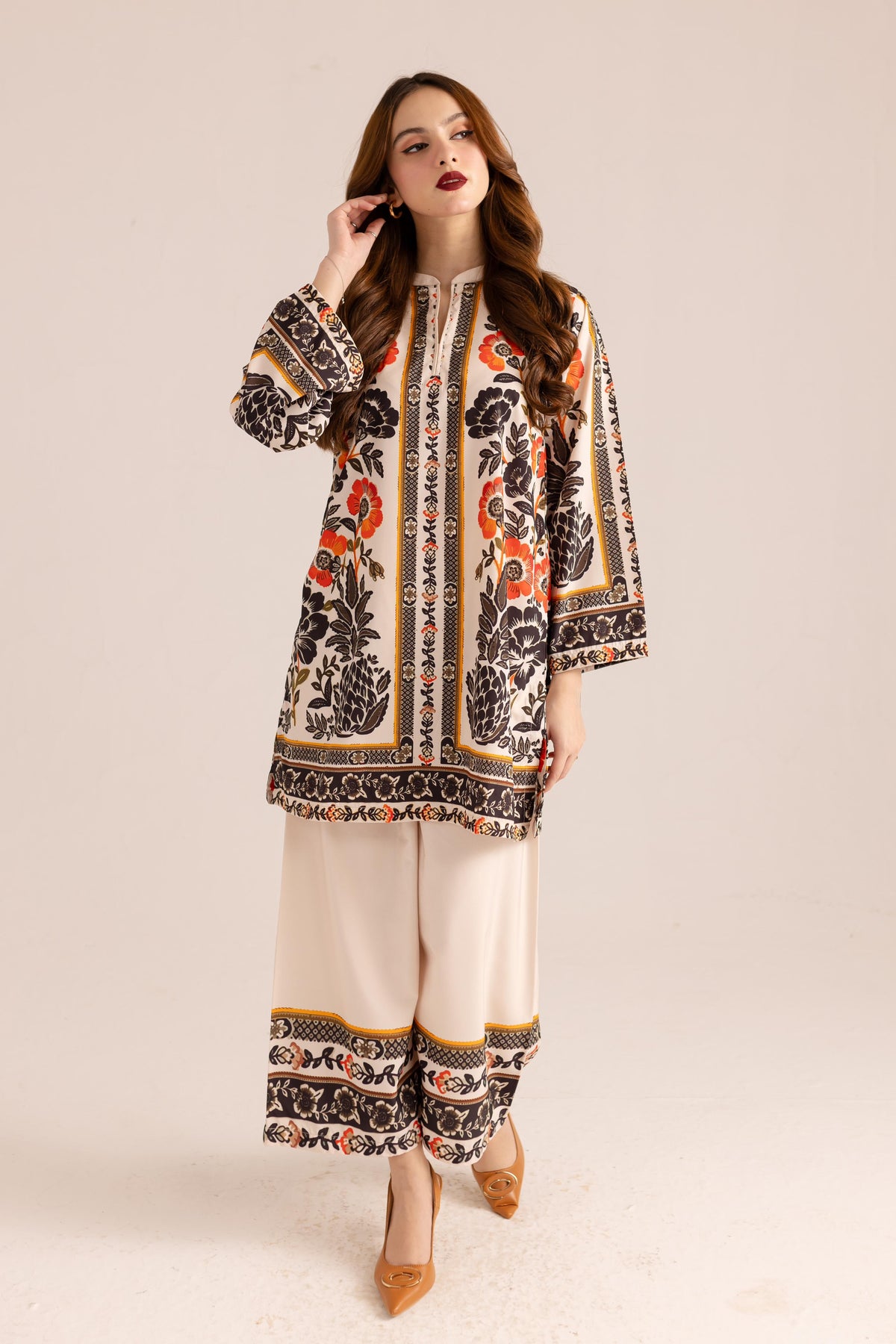 Yaaqot Stitched 2 Piece Lawn Collection-Minahil Dgn # 01