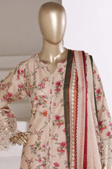 Sada Bahar Stitched 3 Piece Festive Emb Lawn With Fancy Dupatta Vol-02 Suit-EMB-985-SKIN