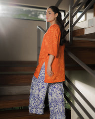 Everywear by Qariney Stitched Collection'2025-Tangerine Shirt