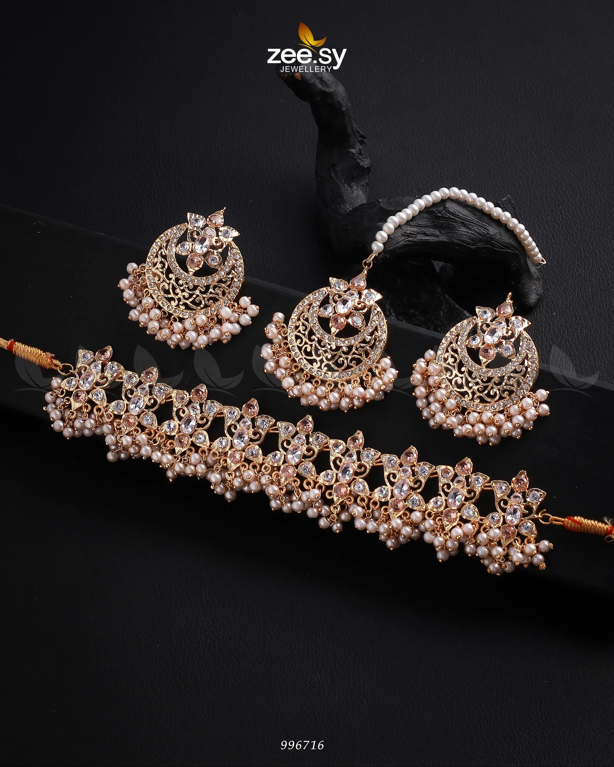 NECKLACE-0920 Champagne - Zeesy Jewellery