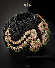 Florendil Earrings Golden Mint Green - Zeesy Jewellery