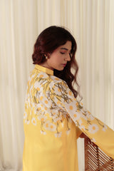 Zaman By MNM Stitched 2 Piece Cotton Lawn Collection-Canary