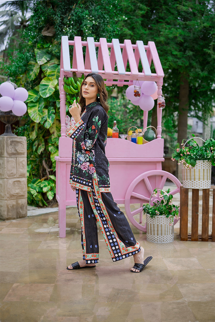 Sip N Style by Opole Stitched 2 Piece Summer Collection'2025-Midnight Sangria