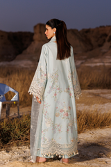 Sunlit Groove By Emaan Adeel Unstitched 3 Piece Luxury Lawn Suit-Morning Dew