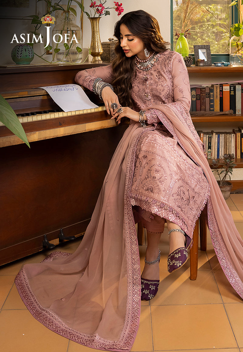Asim Jofa Designers Limited Edition Ajswd-01 Embroidered Stitched 3 Pcs