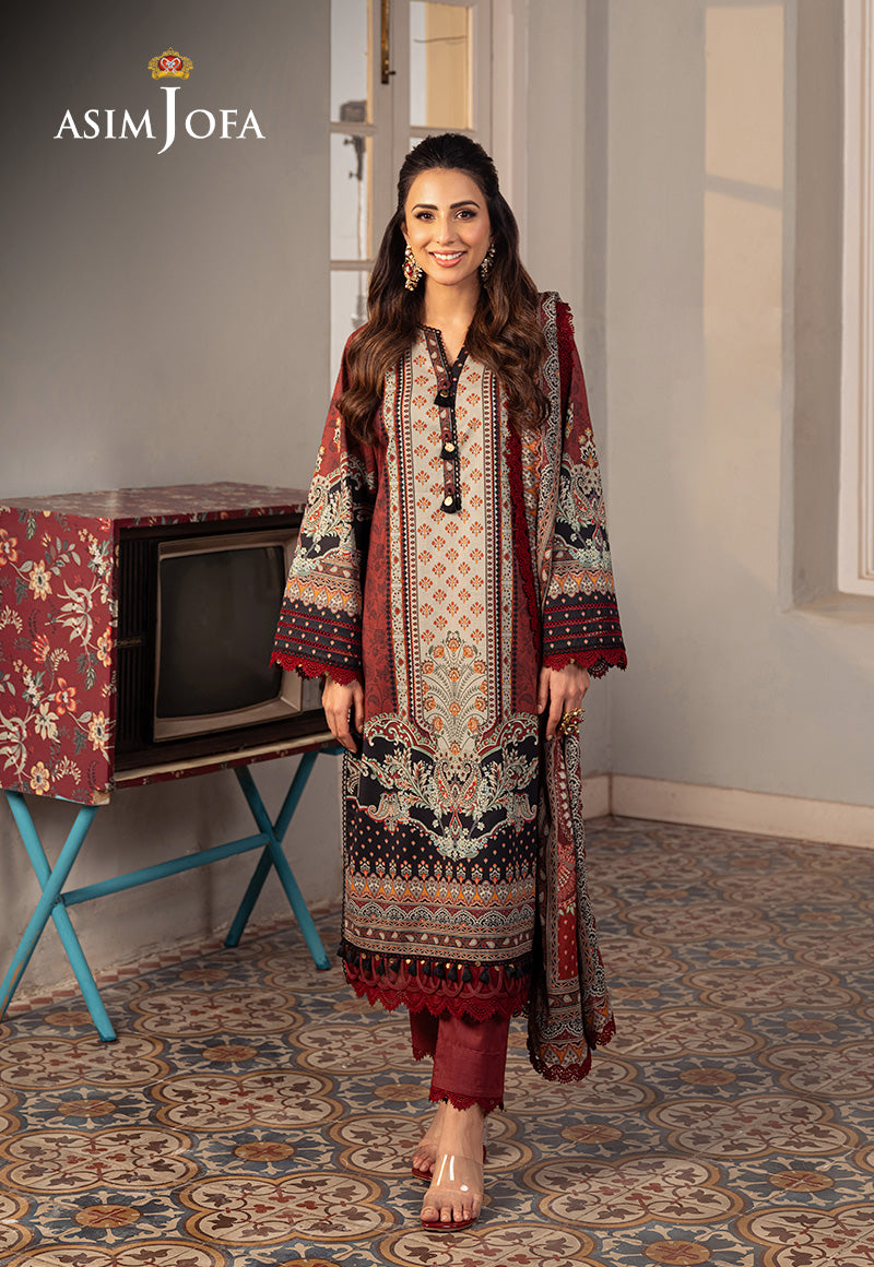 Asim Jofa Aira & Asra Pret Ajarp-26 Printed Lawn Stitched 3 Pcs