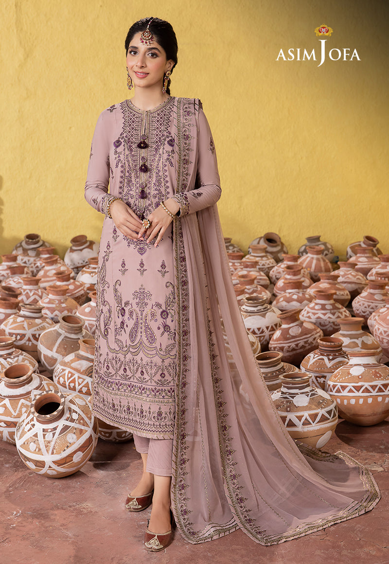Asim Jofa Abresham '23 Ajab-06 Embroidered Lawn Silk 3 Pcs