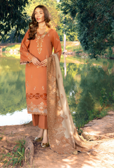 Onora By Humdum Unstitched 3 Piece Emb Khaddar Winter Collection'2024