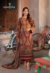 Asim Jofa Aira & Asra Pret Ajarp-24 Embroidered Lawn Stitched 3 Pcs