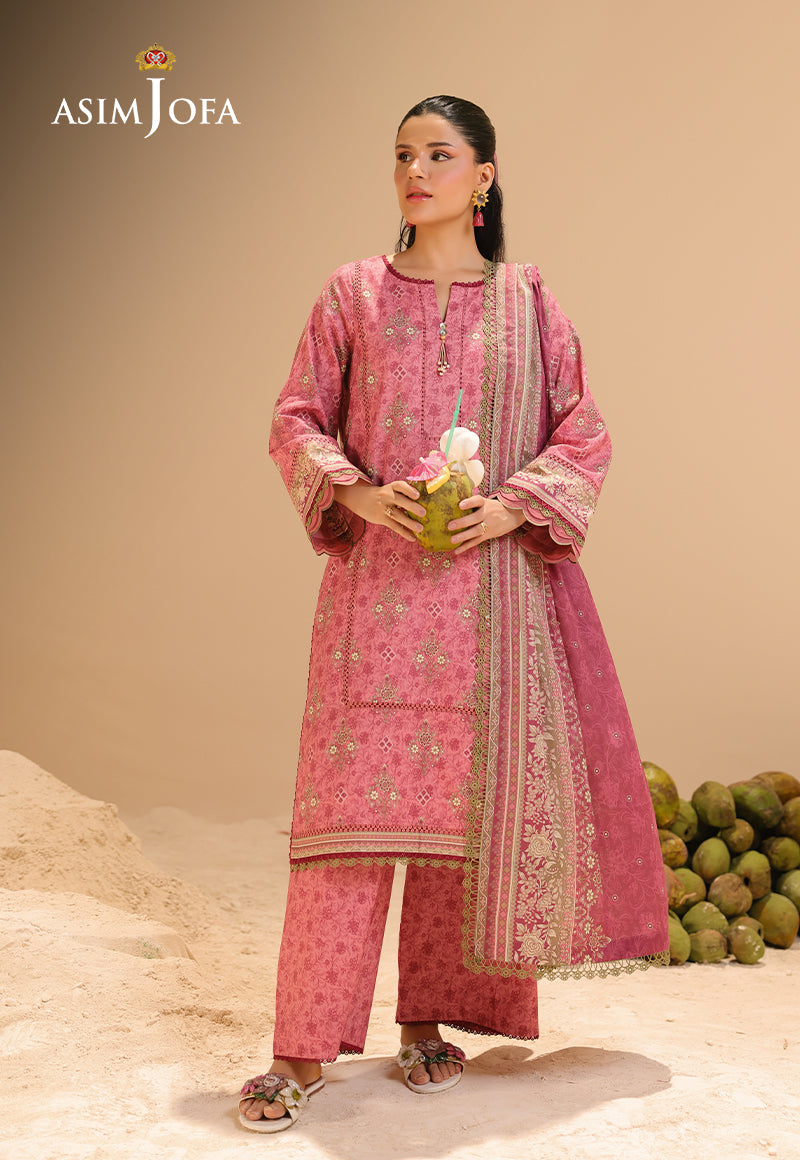 Rhapsody By Asim Jofa Unstitched 3 Piece Summer Collection'2025 Ajubu-28