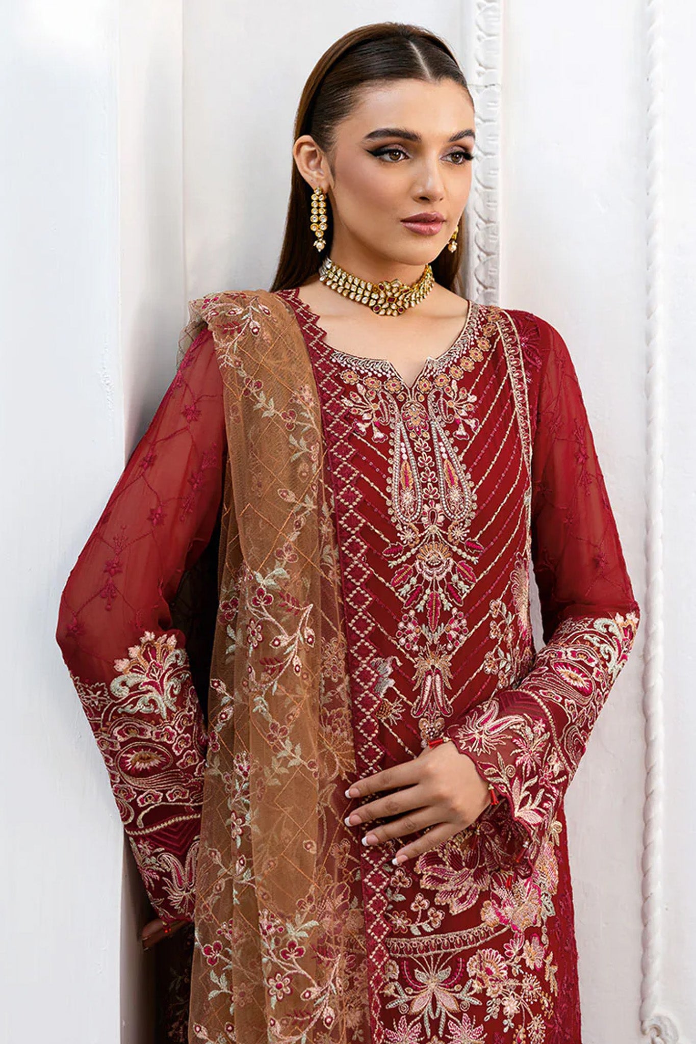 Chevron by Ramsha Unstitched 3 Piece Formals Vol-10 Collection'2025-A-1010