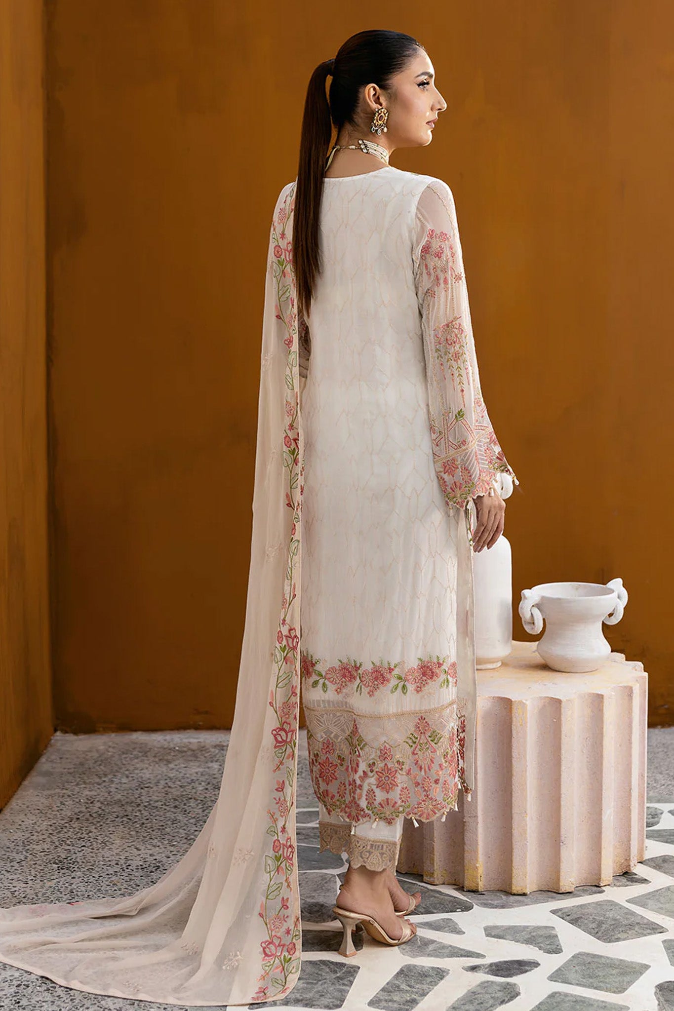 Chevron by Ramsha Unstitched 3 Piece Formals Vol-10 Collection'2025-A-1011