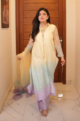 Irtiqa By Anayra Amal Formals Suit-Celeste Haze