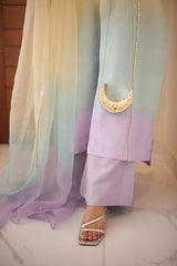 Irtiqa By Anayra Amal Formals Suit-Celeste Haze