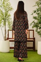 Aizal Stitched 2 Piece Co Ords Prints Collection'2025-A-C-668-BLACK