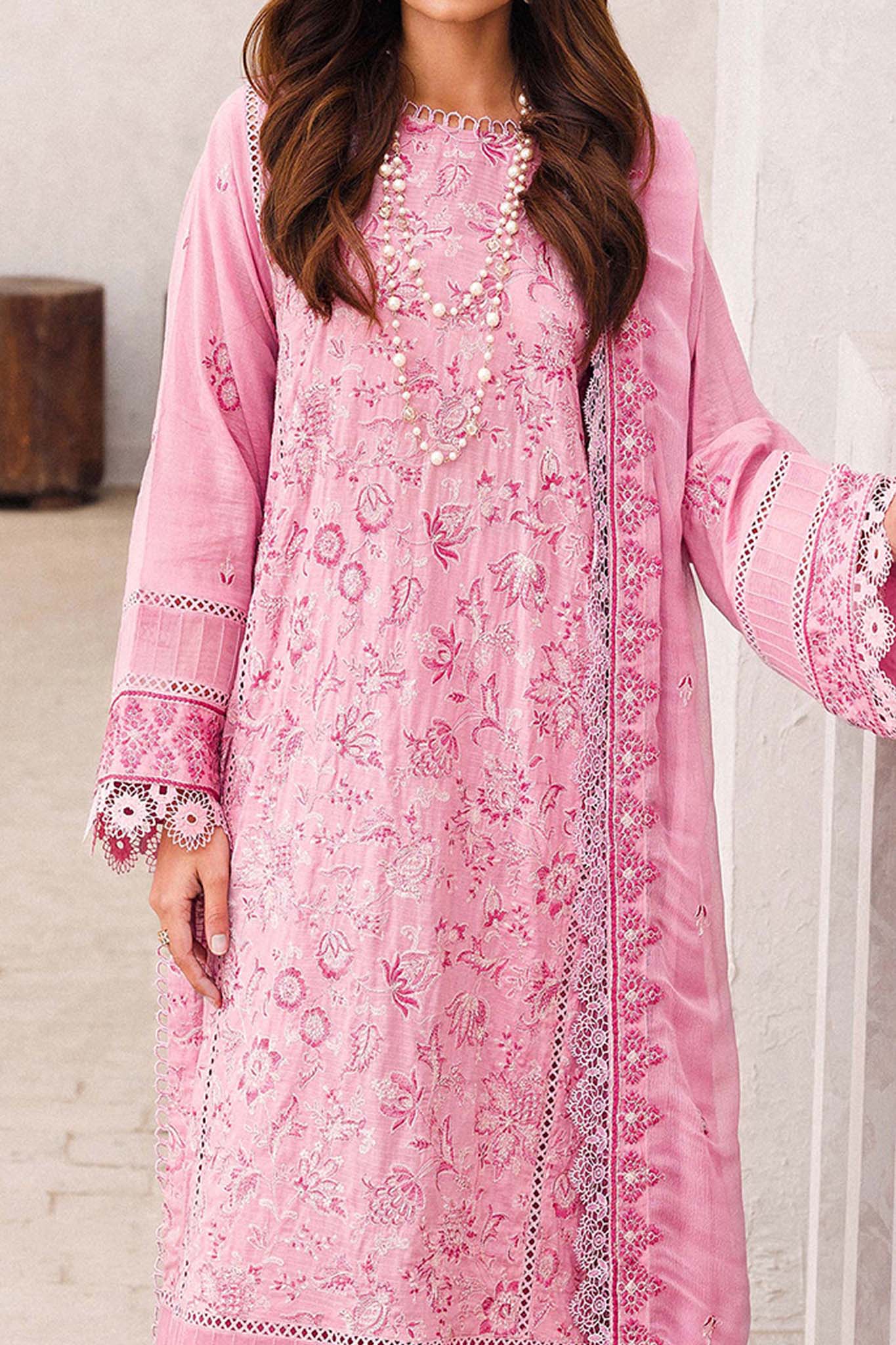 Adan's Libas Unstitched 3 Piece Chikankari Lawn Collection'2024-ACL-01