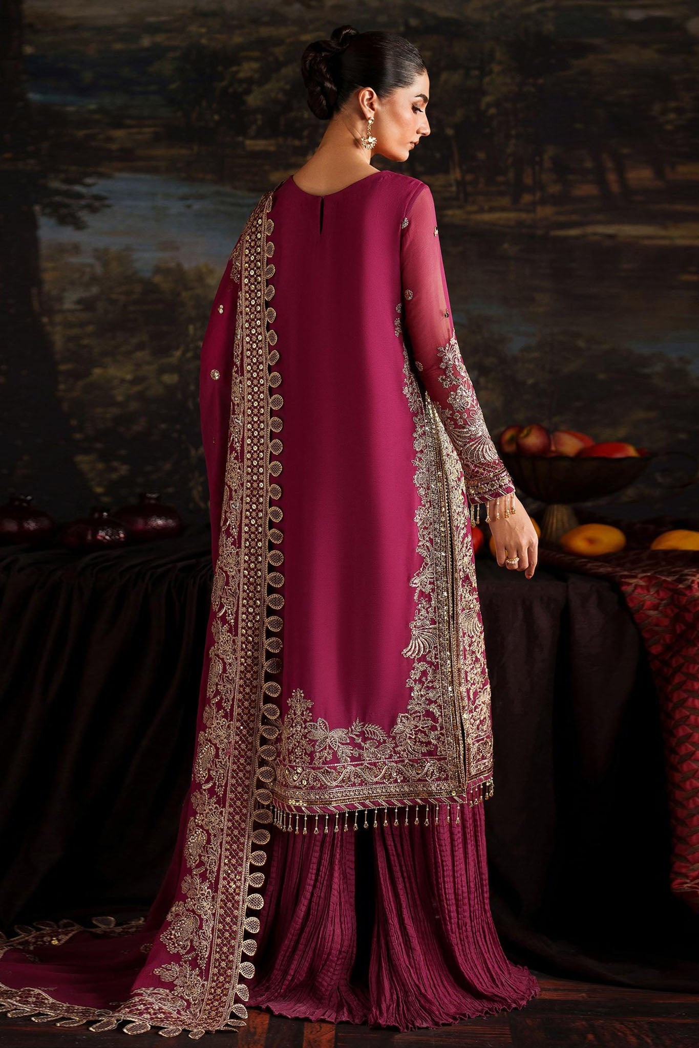 Zarif Unstitched 3 Piece Premium Chiffon Collection'2025-ZRF-PRC-05 ADELLE