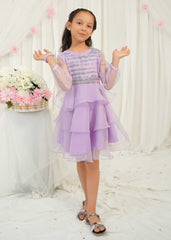 Modest Stitched Kids Formals Collection'2024-Lilac