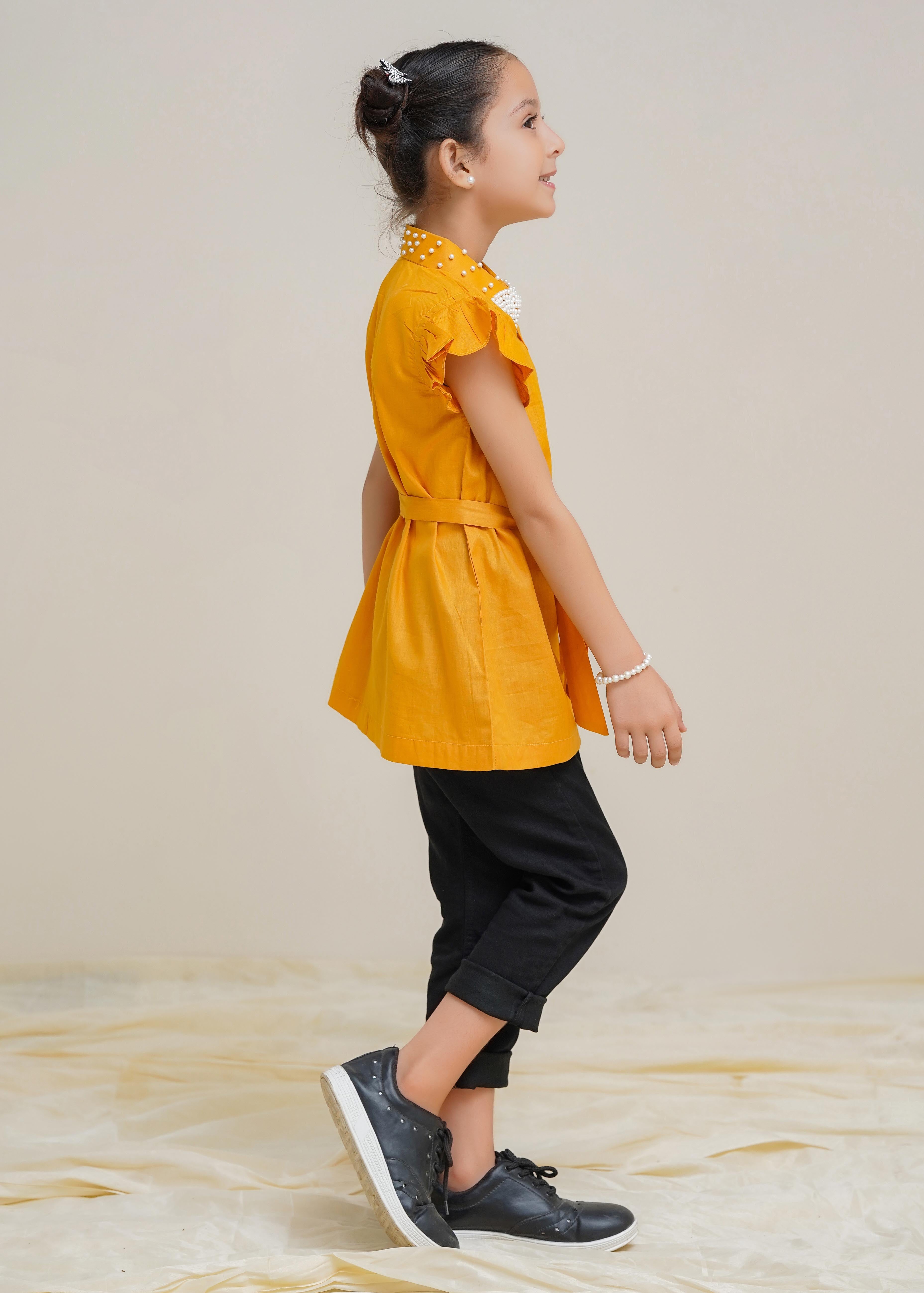 Modest Stitched Summer Kids Shirts Collection'2024-Autumn Mist