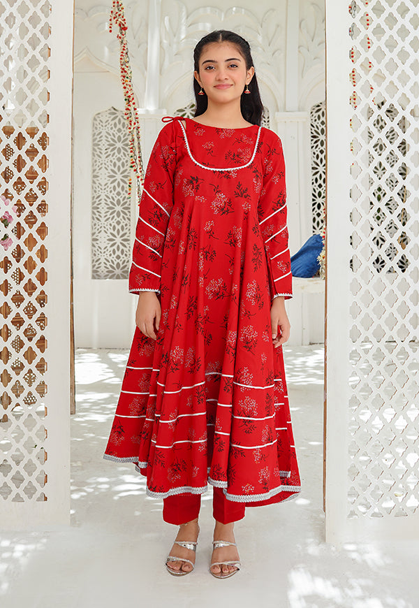 Modest Stitched 3 Piece Kids Formals Collection'2024-Kehkahshan