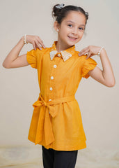 Modest Stitched Summer Kids Shirts Collection'2024-Autumn Mist