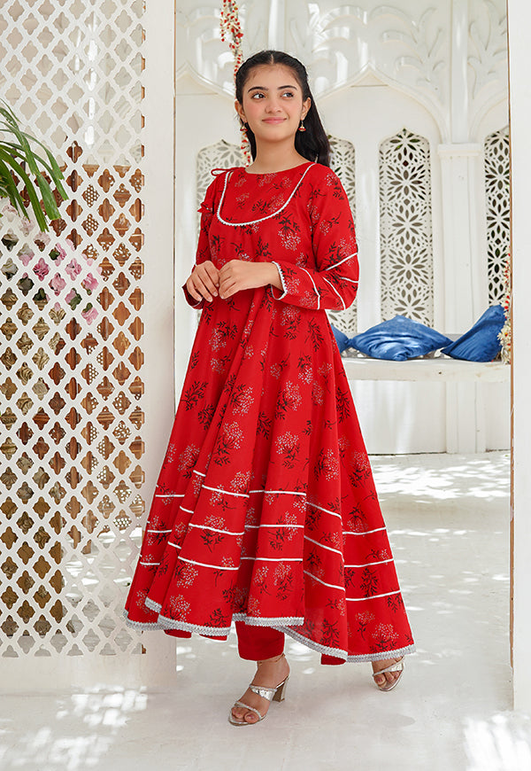 Modest Stitched 3 Piece Kids Formals Collection'2024-Kehkahshan