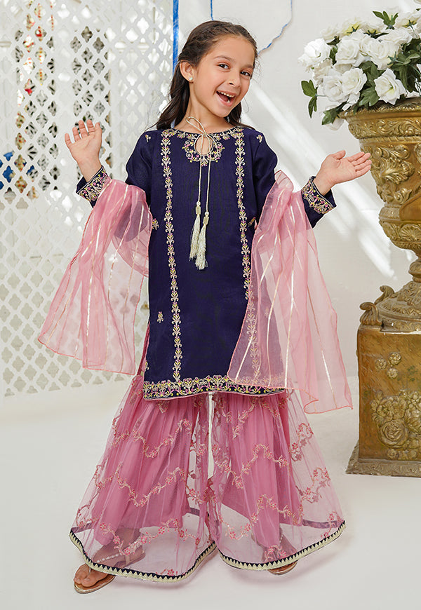 Modest Stitched 3 Piece Festive Kids Collection'2024-Gulnoor 2