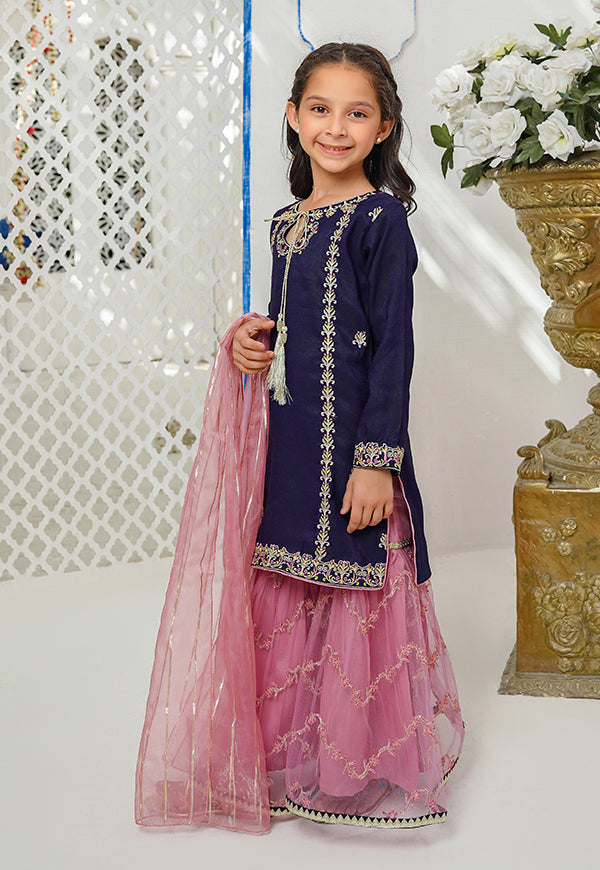 Modest Stitched 3 Piece Festive Kids Collection'2024-Gulnoor 2