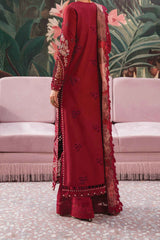 The Painted Garden By Afrozeh Unstitched 3 Piece Emb Lawn Collection'2024-AEF-06-Dahlia Dusk