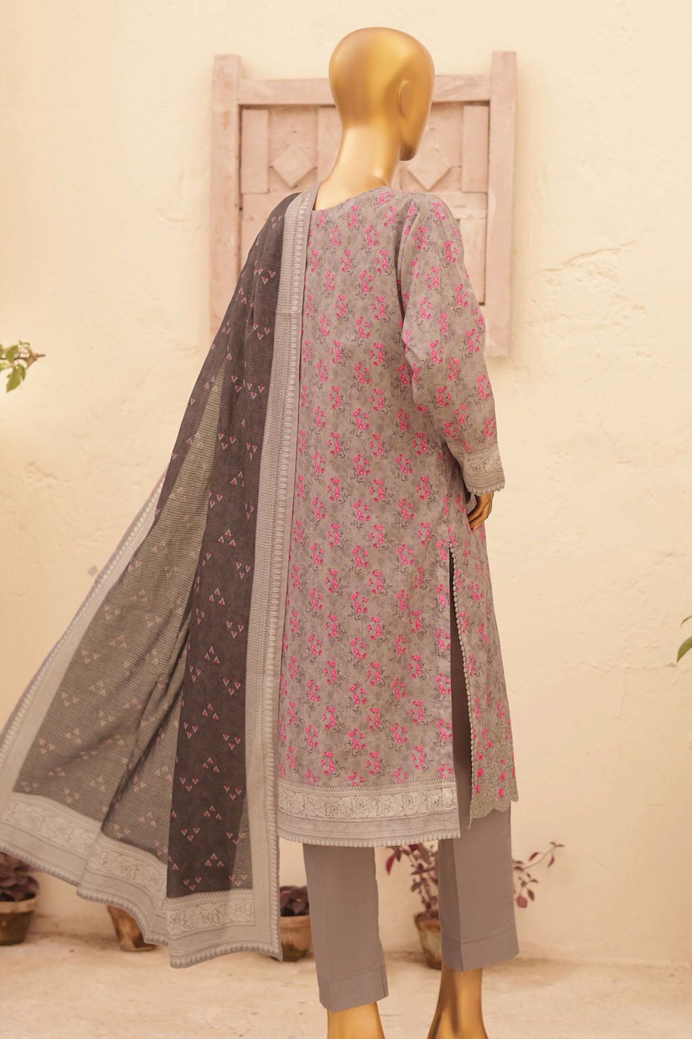 Asasa By HZ Unstitched 3 Piece Printed & Emb Lawn Vol-02 Collection'2024-AEL-48