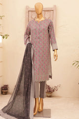 Asasa By HZ Unstitched 3 Piece Printed & Emb Lawn Vol-02 Collection'2024-AEL-48