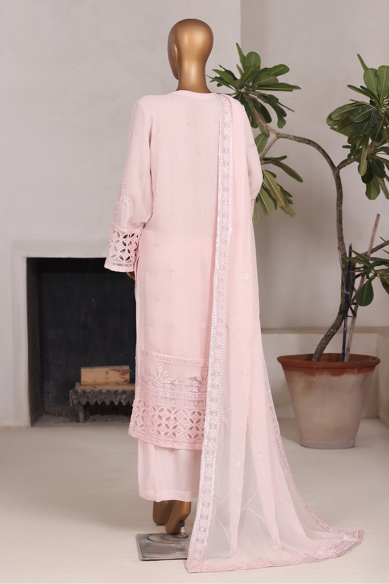 Khombi Stitched 3 Piece Luxury Formals Collection'2025-AF-04-BP-Platinum