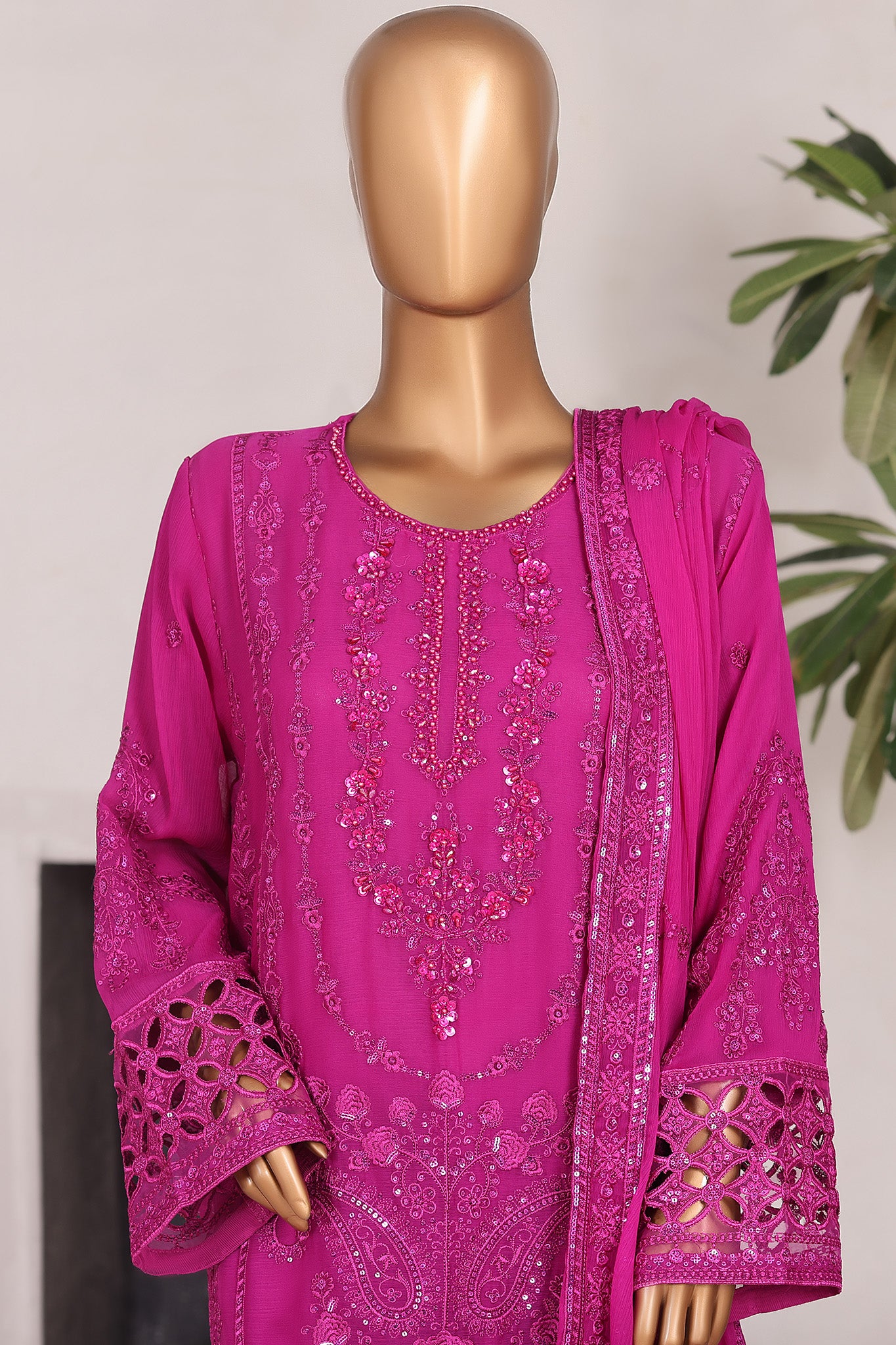 Khombi Stitched 3 Piece Luxury Formals Collection'2025-AF-04-M-Platinum