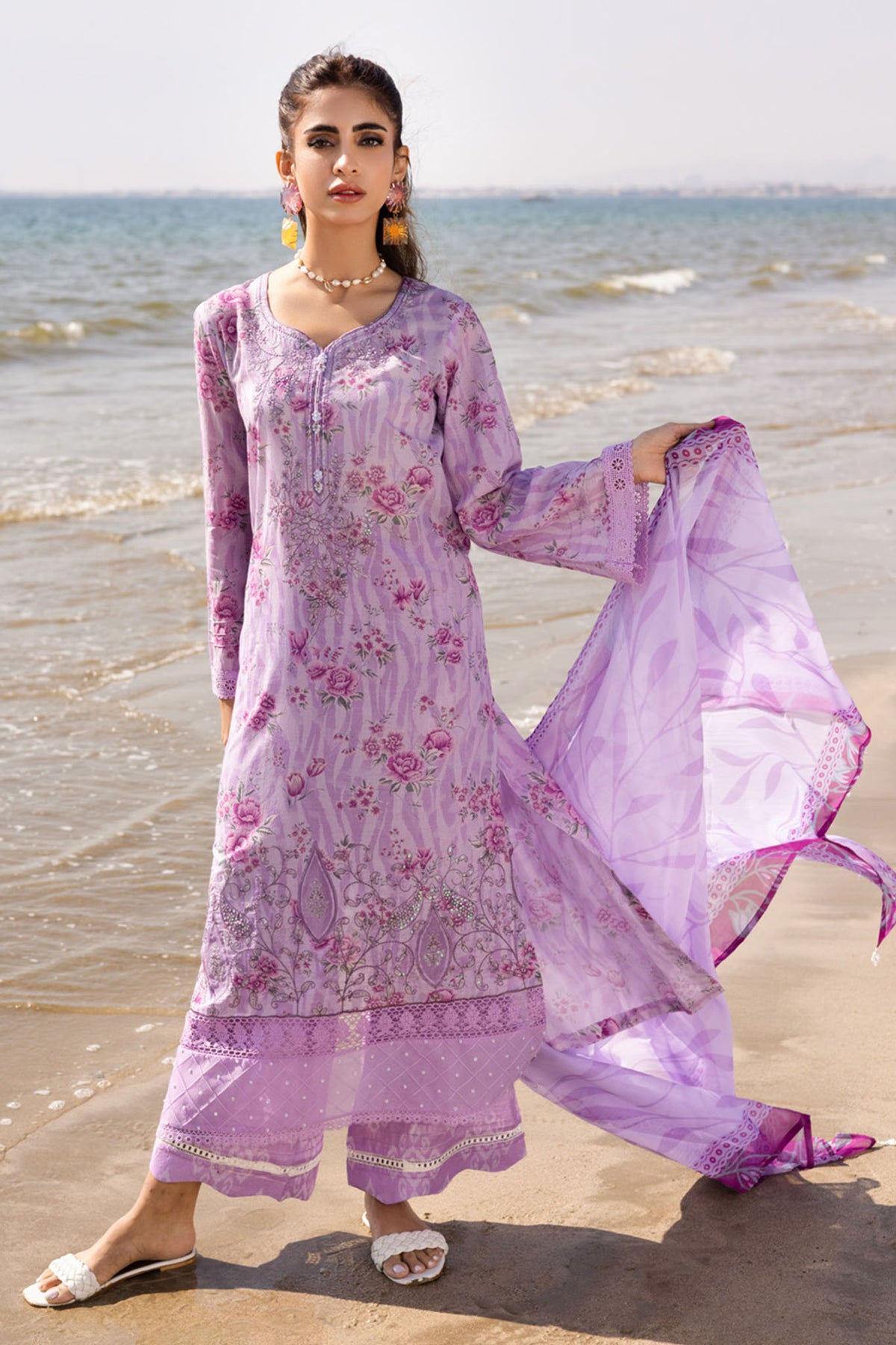 Aafreen By Riaz Arts Unstitched 3 Piece Emb Laser Cut Lawn Vol-05 Collection'2025-AF-172