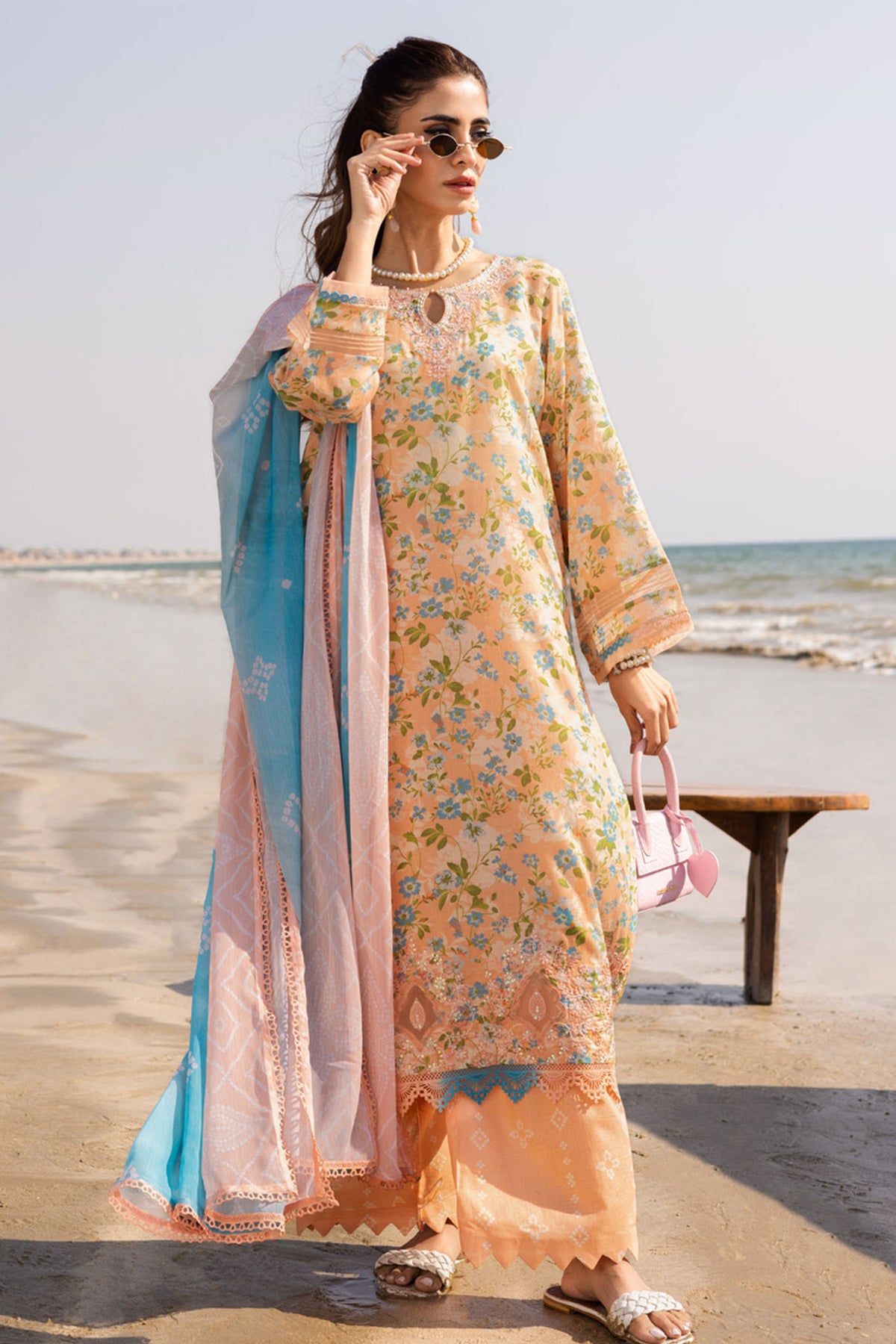 Aafreen By Riaz Arts Unstitched 3 Piece Emb Laser Cut Lawn Vol-05 Collection'2025-AF-175