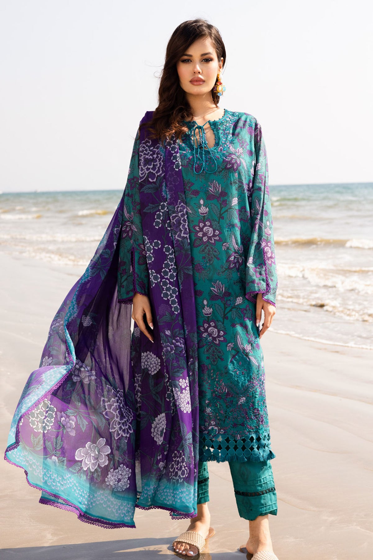 Aafreen By Riaz Arts Unstitched 3 Piece Emb Laser Cut Lawn Vol-05 Collection'2025-AF-176