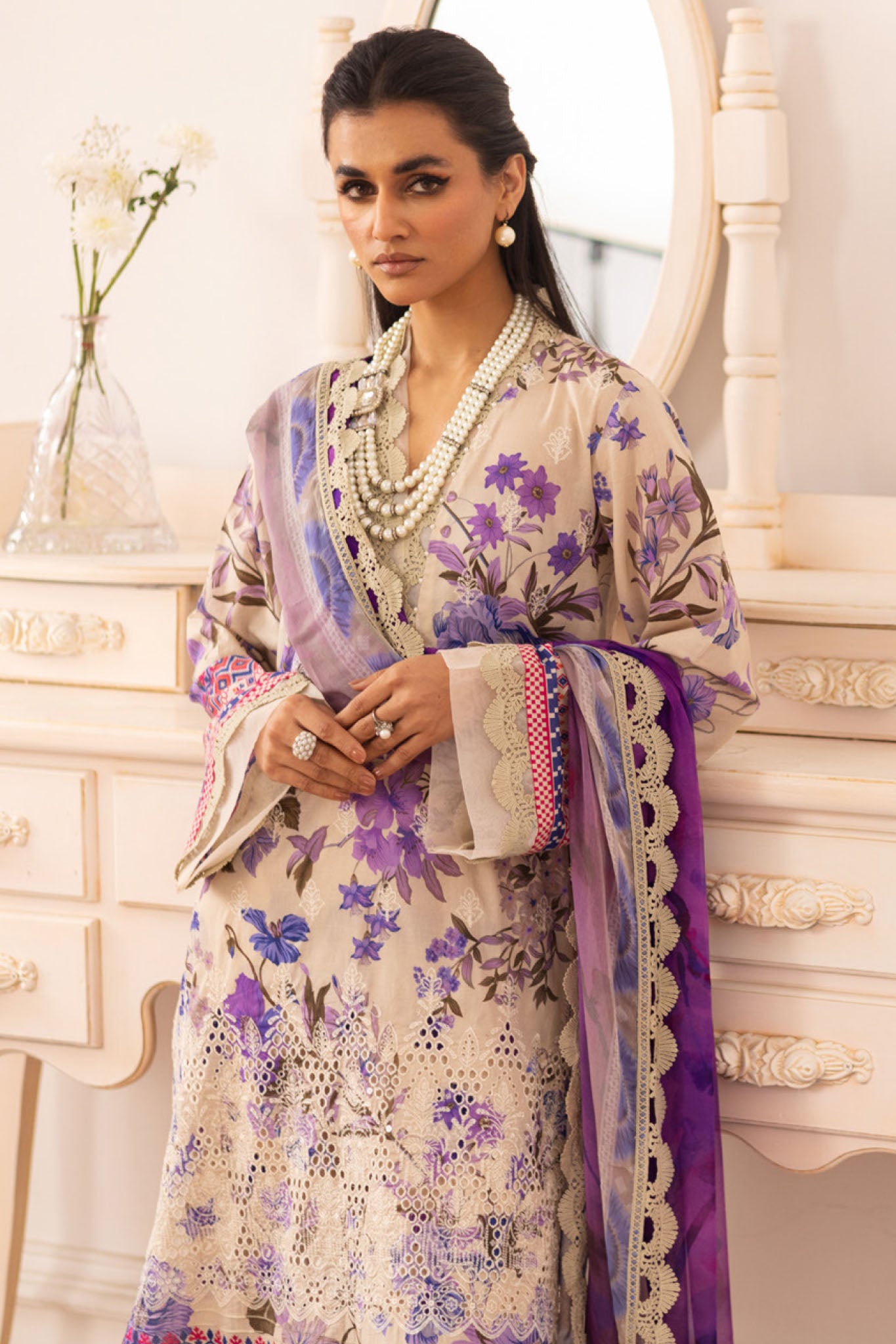 Aafreen By Riaz Arts Unstitched 3 Piece Emb Chikankari Lawn Collection-AF-183